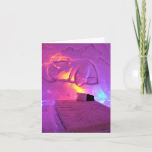 Polar Bear Room at Hotel de Glace, Quebec, Canada Thank You Card