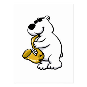 Saxophone Cartoon Postcards Zazzle Au