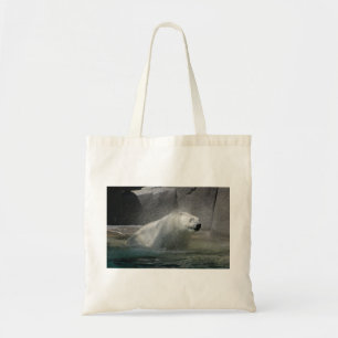 Polar Bear Shaking off water Tote Bag