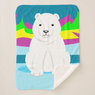 Polar Bear Sherpa Blanket