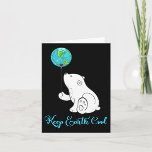 Polar Bear Shirt Earth Day Gift Everyday Hour  Card