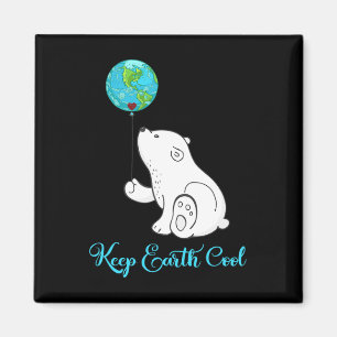Polar Bear Shirt Earth Day Gift Everyday Hour Magnet