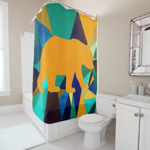 polar bear shower curtain