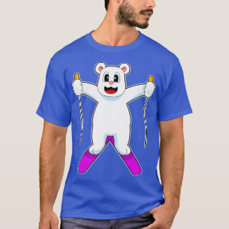 Polar bear Skier Ski Winter sports T-Shirt