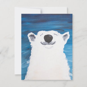 Polar Bear Smile Holiday Card