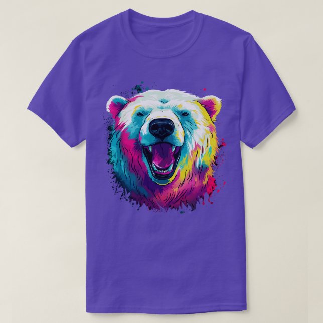 Polar Bear Smiling T-Shirt (Design Front)