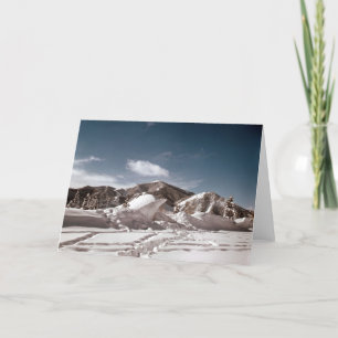 Polar Bear Snow Sculpture Card