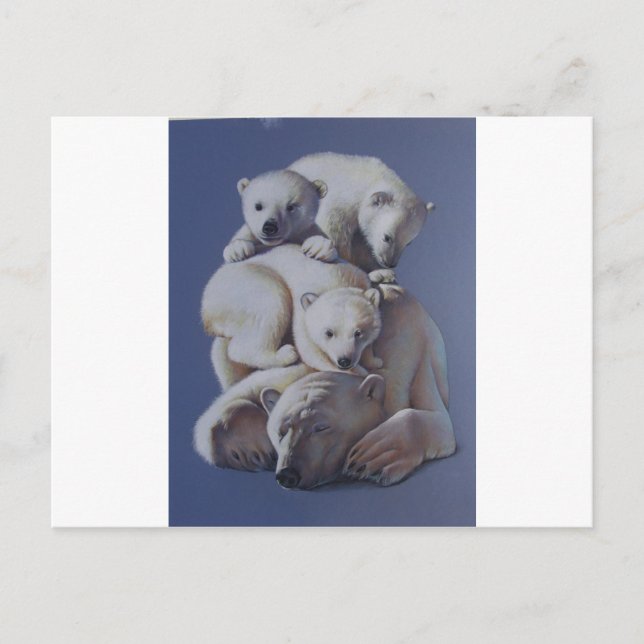 Polar Bear Stack Postcard (Front)