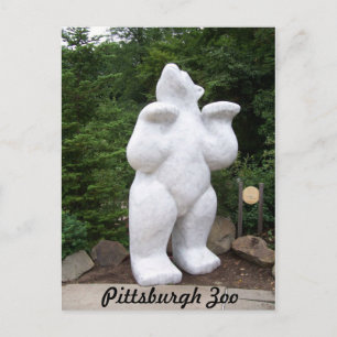 Polar Bear Statue Postcard