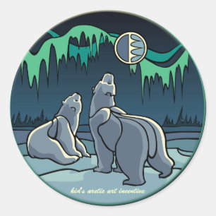 Polar Bear Stickers Wildlife Art Stickers