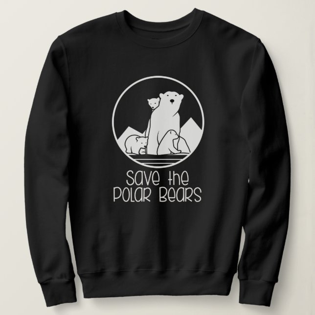 Polar Bear Support Sweatshirt (Design Front)