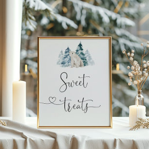 Polar bear Sweet treats poster