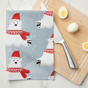 Polar Bear Tea Towel