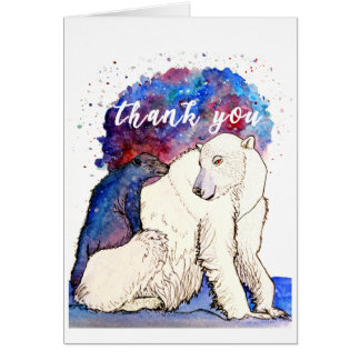 Polar Bear Thank You Cards 5 x 7