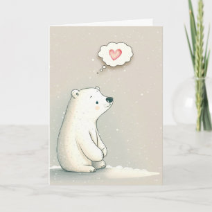 Polar Bear Thinking of You Card