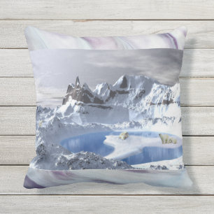 Polar Bear Throw Pillow For the Eskimo's