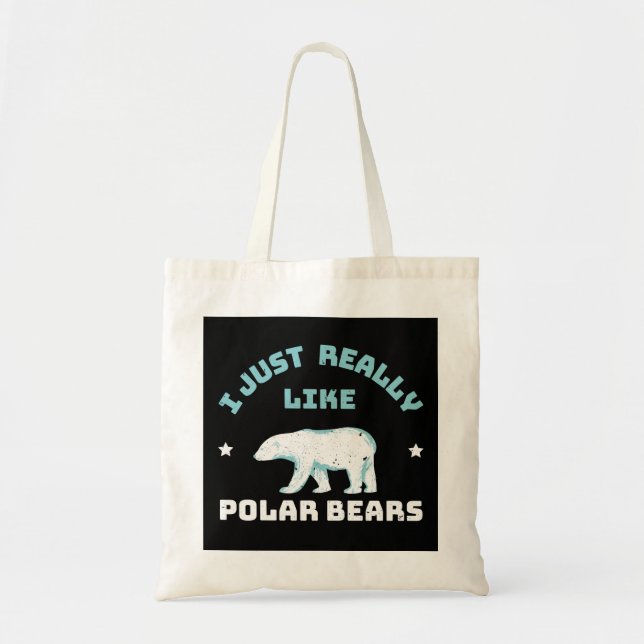 Polar Bear Tote Bag (Front)