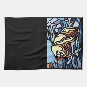 Polar Bear Towel Native Art Bear Tea Towel Gift