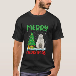 Polar Bear Tree Xmas Sweater Men Women Ugly Christ