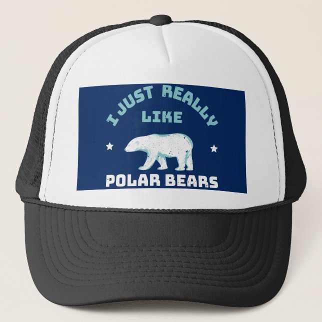 Polar Bear Trucker Hat (Front)