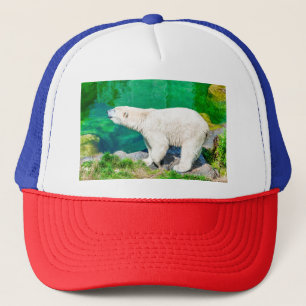 Polar bear trucker hat