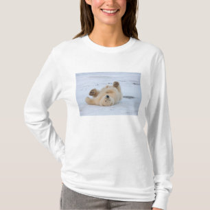 polar bear, Ursus maritimus, cub rolling 3 T-Shirt
