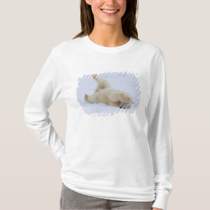 polar bear, Ursus maritimus, cub rolling T-Shirt