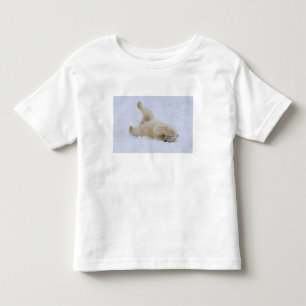 polar bear, Ursus maritimus, cub rolling Toddler T-Shirt