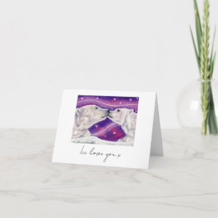 Polar Bear Valentines Card