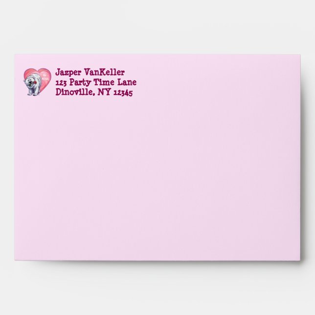 Polar Bear Valentine's Day Envelopes (Front)
