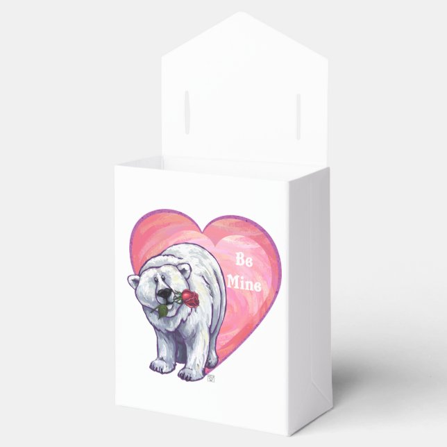 Polar Bear Valentine's Day Favour Box (Opened)