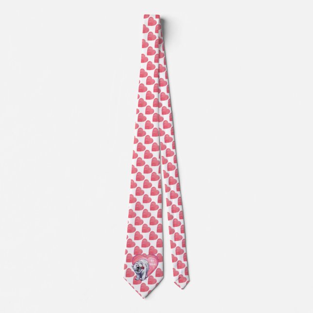 Polar Bear Valentine's Day Tie (Front)