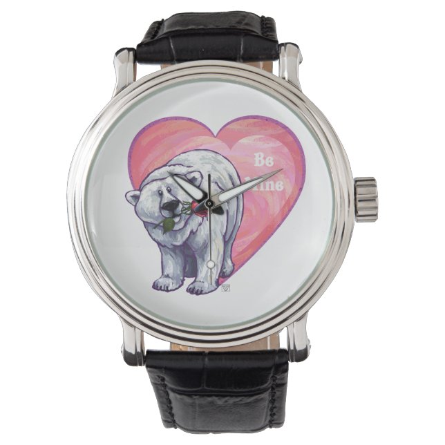 Polar Bear Valentine's Day Watch (Front)
