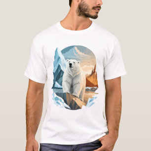Polar Bear Vector Art Animal Majestic Nature Wild T-Shirt