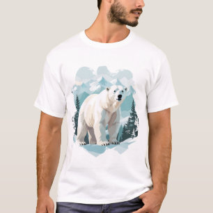 Polar Bear Vector Art Animal Majestic Nature Wild T-Shirt