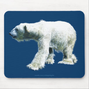 POLAR BEAR Walking Wildlife Mousepad