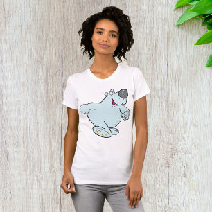 Polar Bear Walking Womens T-Shirt