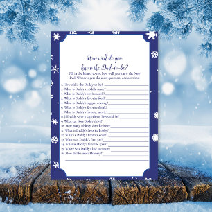 Polar Bear Who Knows Dad Best Baby Shower Game