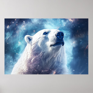 Polar Bear Wild Animal Majestic Wilderness Art Poster