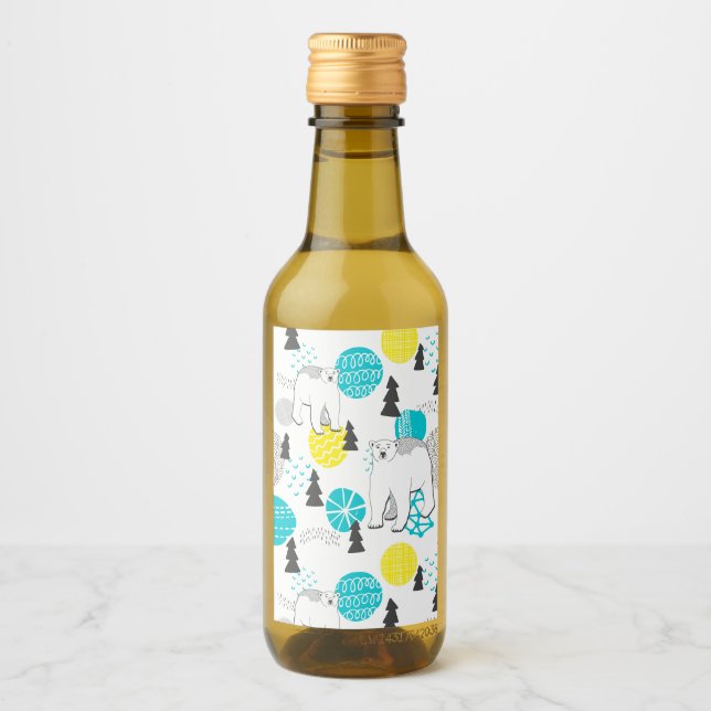 Polar bear wine label (Front)