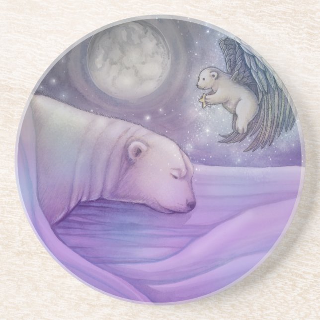 Polar Bear with Angel Coaster (Front)