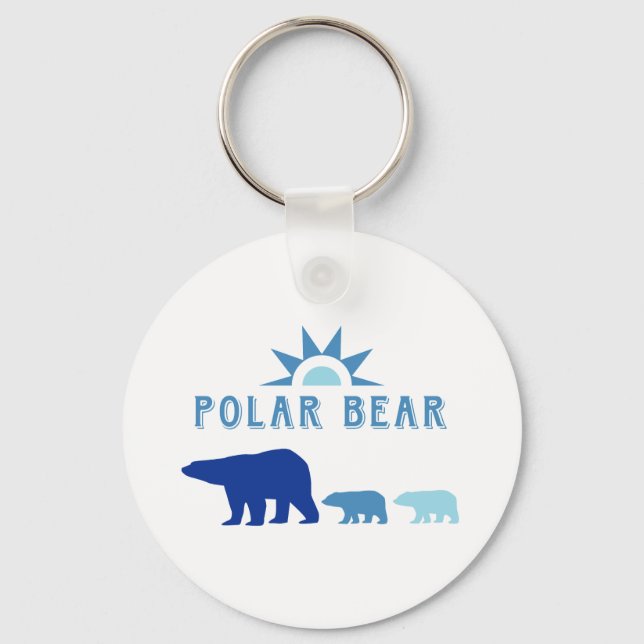 Polar Bear with Sun Key Ring (Front)