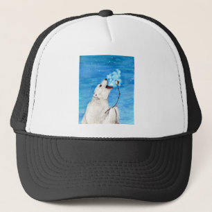 Polar Bear with Toasted Marshmallow Trucker Hat