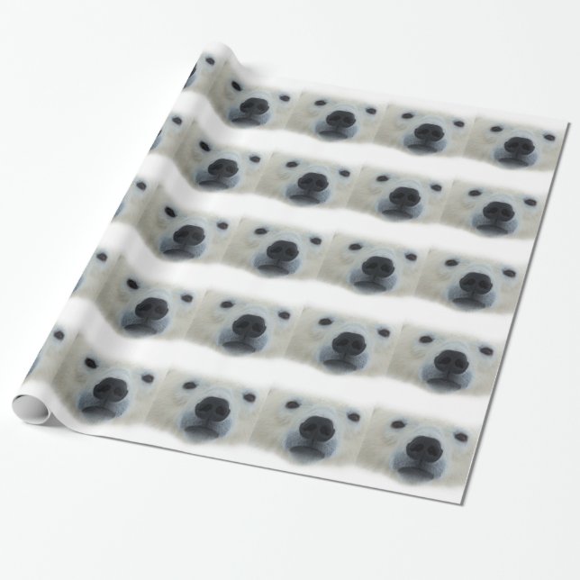 Polar Bear Wrapping Paper (Unrolled)