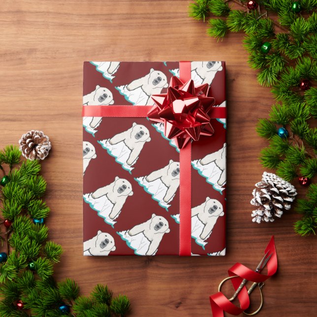 Polar Bear Wrapping Paper (Holiday Gift)