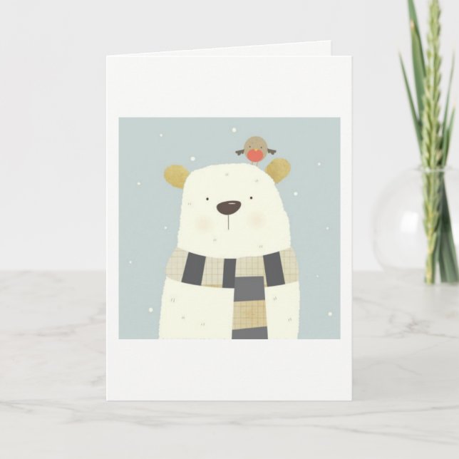Polar Bear Xmas Card (Front)