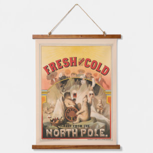 Polar Bears Are Enjoying Mugs Of Lager Beer Hanging Tapestry