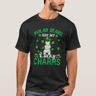 Polar Bears Are My Lucky Charms Polar Bear St Patr T-Shirt