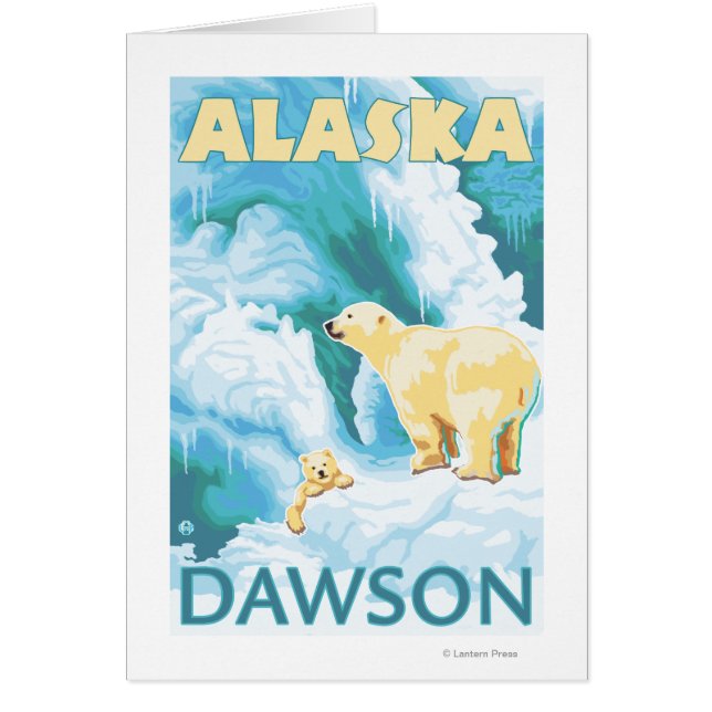 Polar Bears & Cub - Dawson, Alaska (Front)
