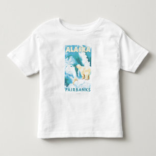 Polar Bears & Cub - Fairbanks, Alaska Toddler T-Shirt